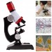 Çocuk eğitici mikroskop seti 100X 400x 1200x Büyütme (Telefon Klipsli) 